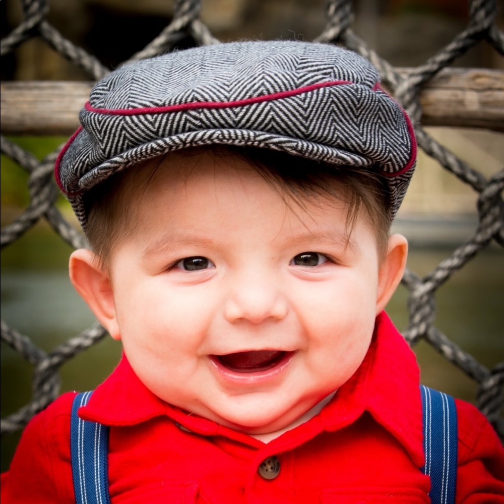 Baby newspaper hat